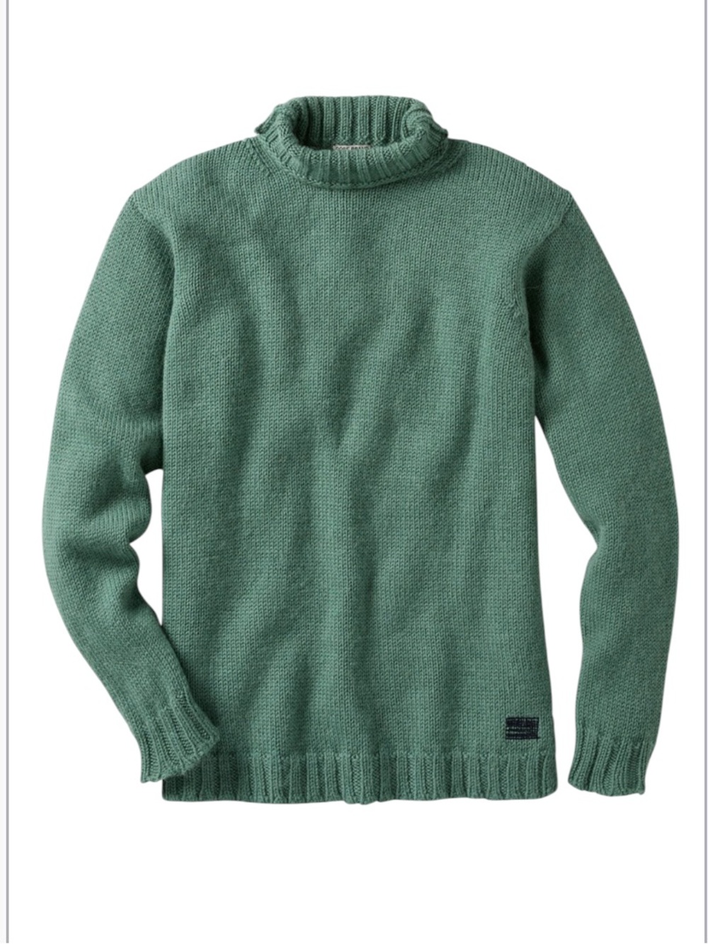 Oobe Brand Locke Verdigris Sage Green Wool Alpaca Turtleneck Sweater size XL
